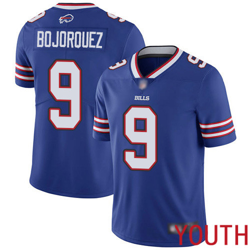 Youth Buffalo Bills #9 Corey Bojorquez Royal Blue Team Color Vapor Untouchable Limited Player NFL Jersey->youth nfl jersey->Youth Jersey